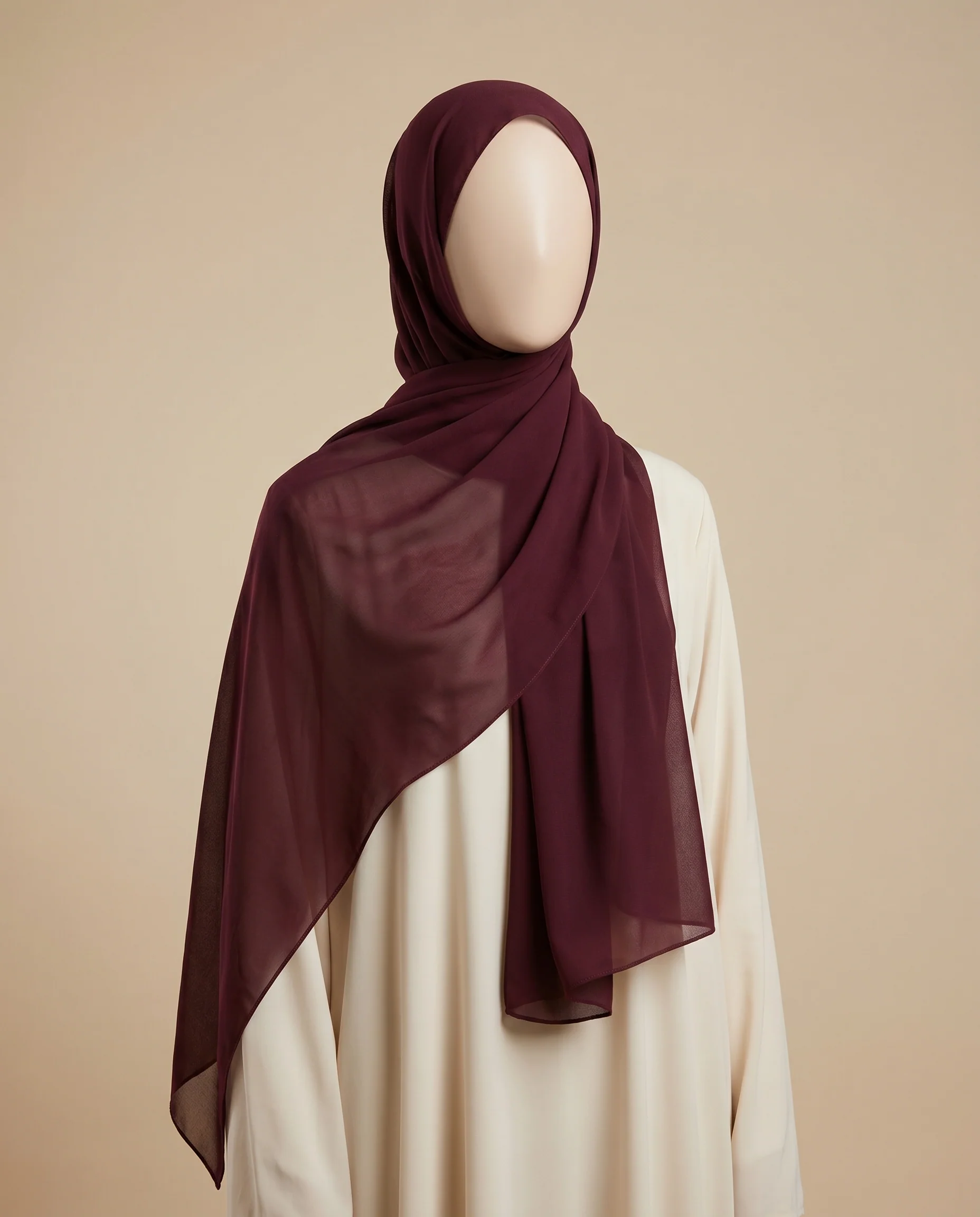 Cherry Hijab Dark Wine (CDW) - Image 3