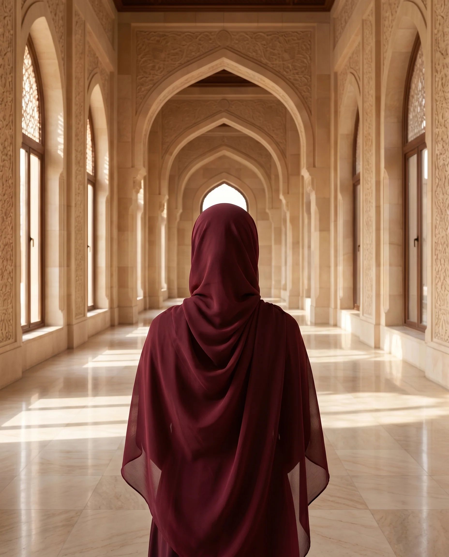 Cherry Hijab Dark Wine (CDW) - Image 5