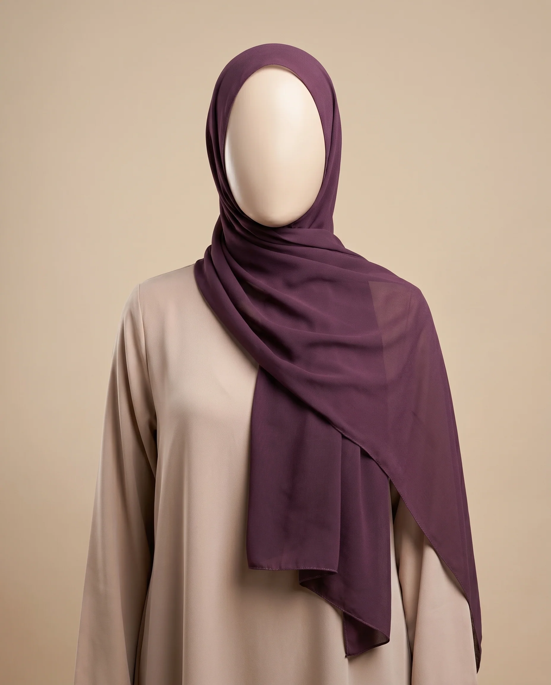 Cherry Hijab Wine Dark Purple (CWDP) - Image 3