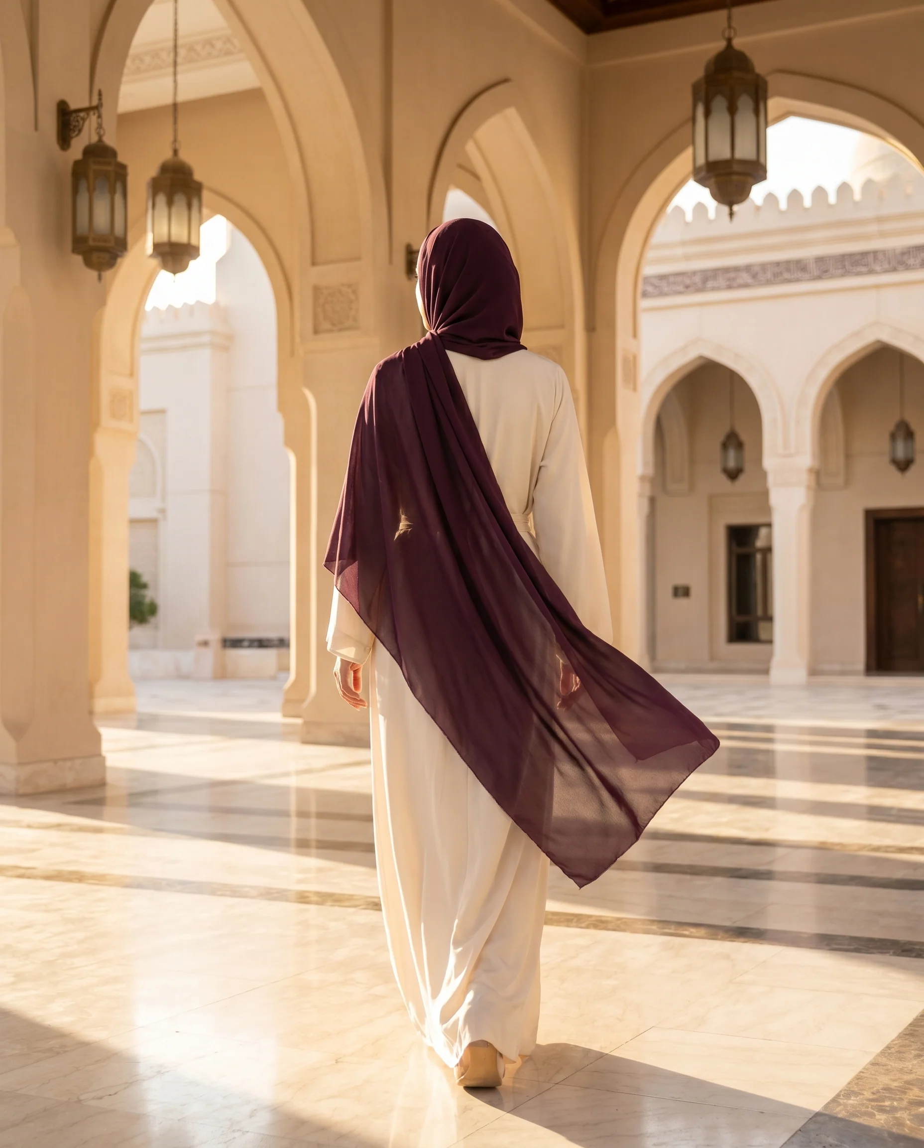 Cherry Hijab Wine Dark Purple (CWDP) - Image 4