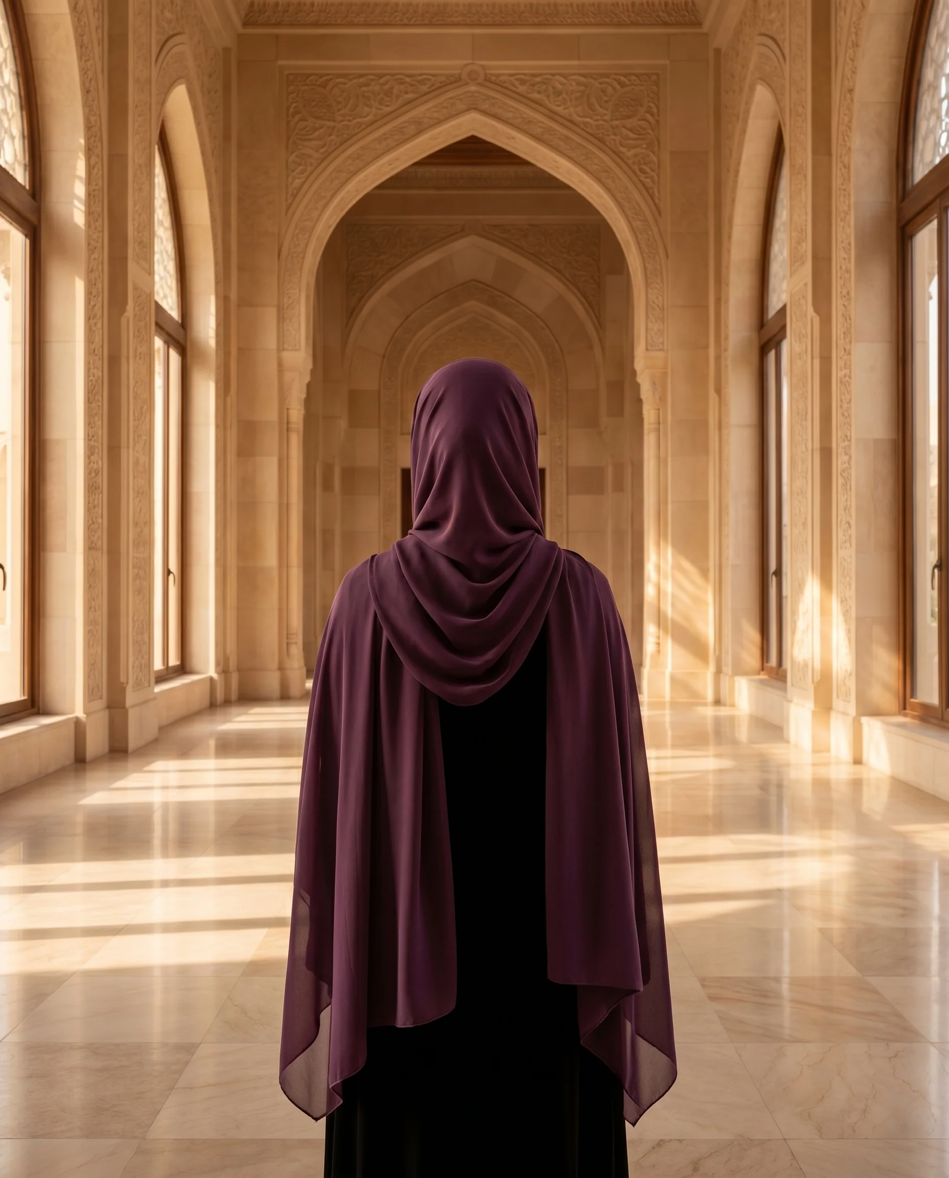 Cherry Hijab Wine Dark Purple (CWDP) - Image 5