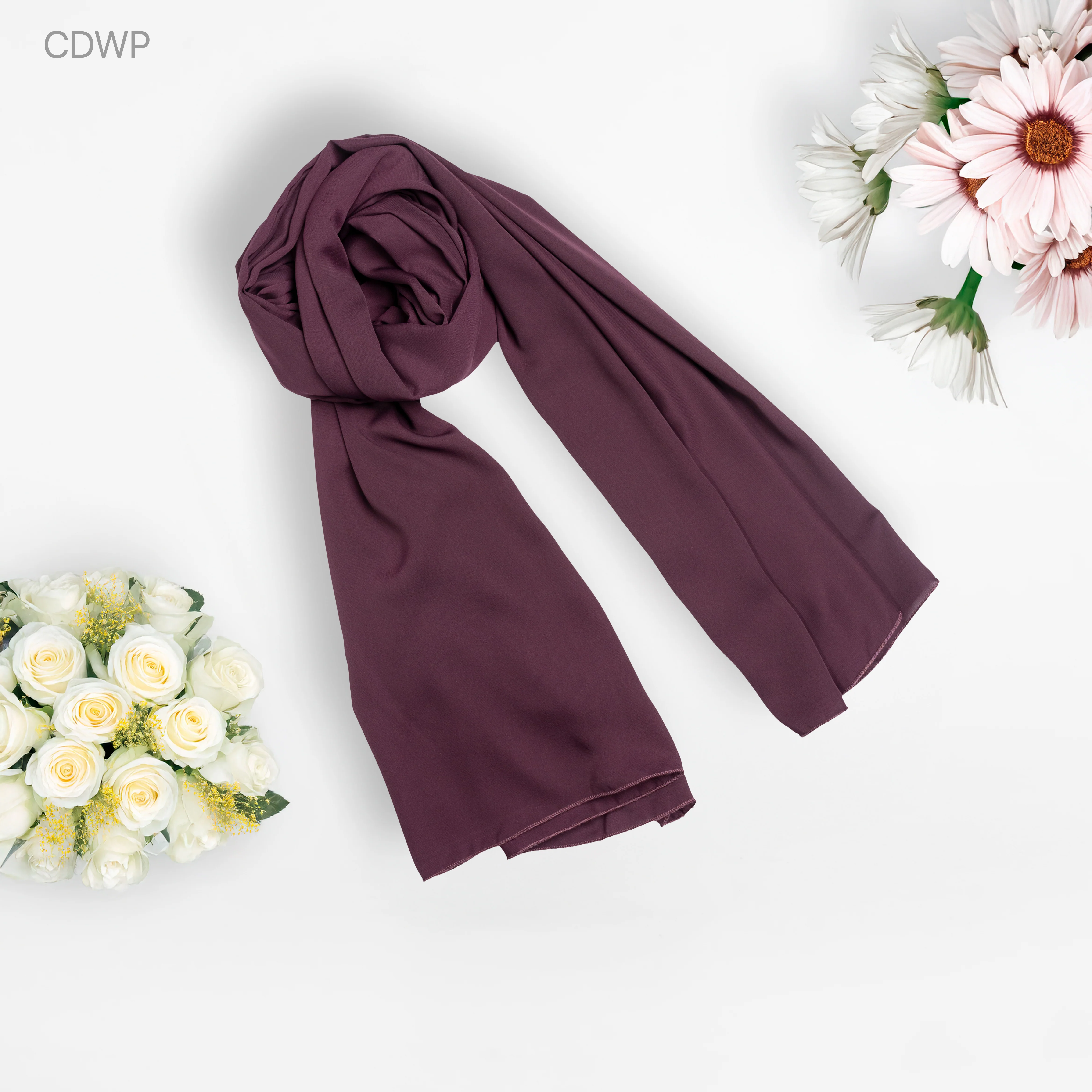Cherry Hijab Wine Dark Purple (CWDP) - Image 6