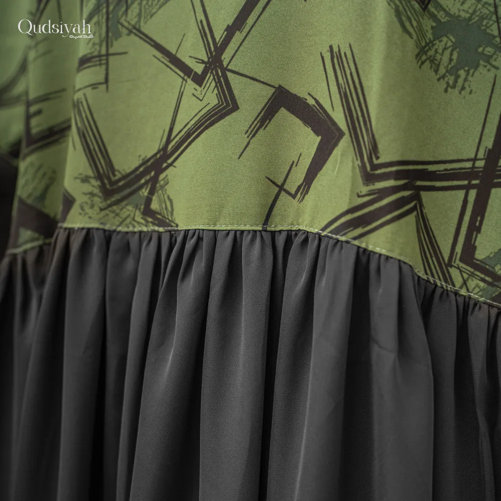 Emerald Moss Green Premium Abaya - Image 4