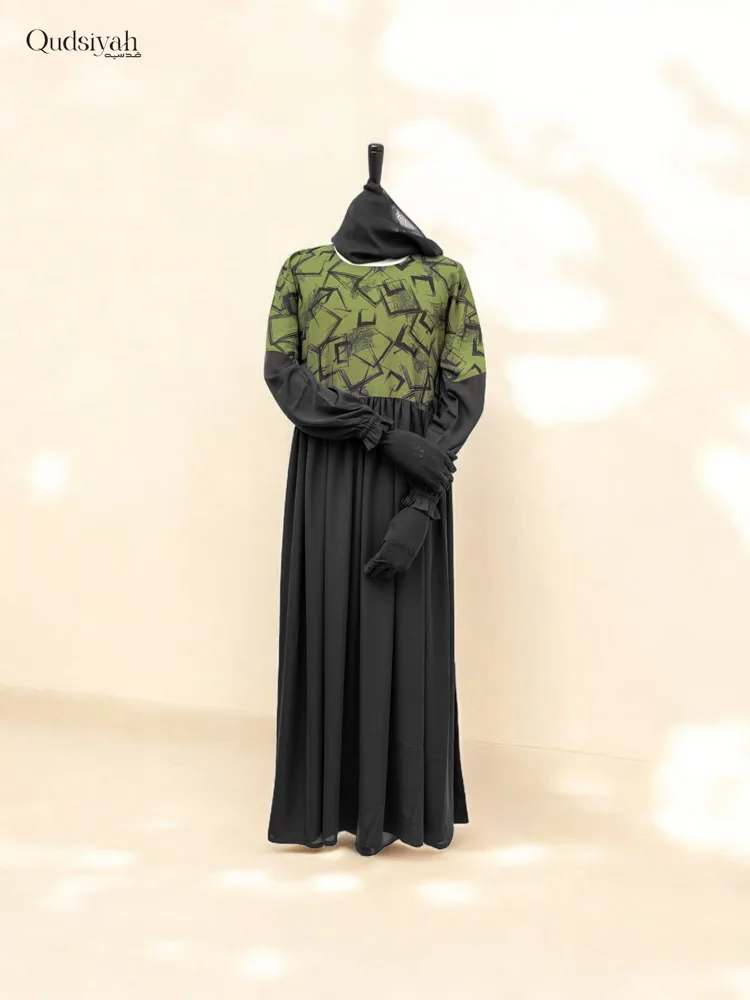 Emerald Moss Green Premium Abaya - Image 6