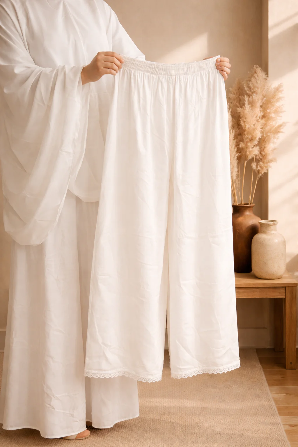 Women Ihram Borka+Hijab+Plazo - Image 2