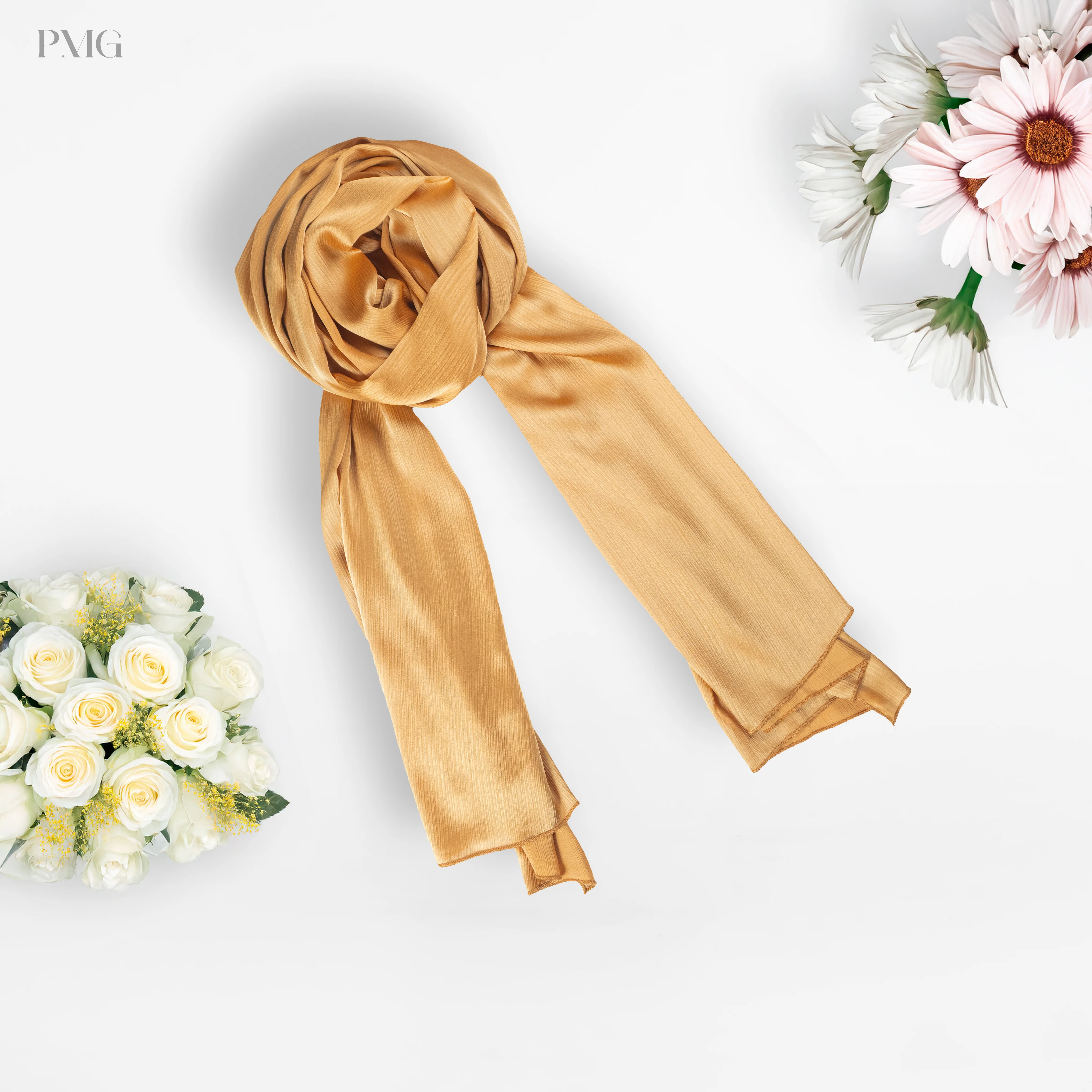 Pashmina Hijab Metallic Golden (PMG) - Image 6