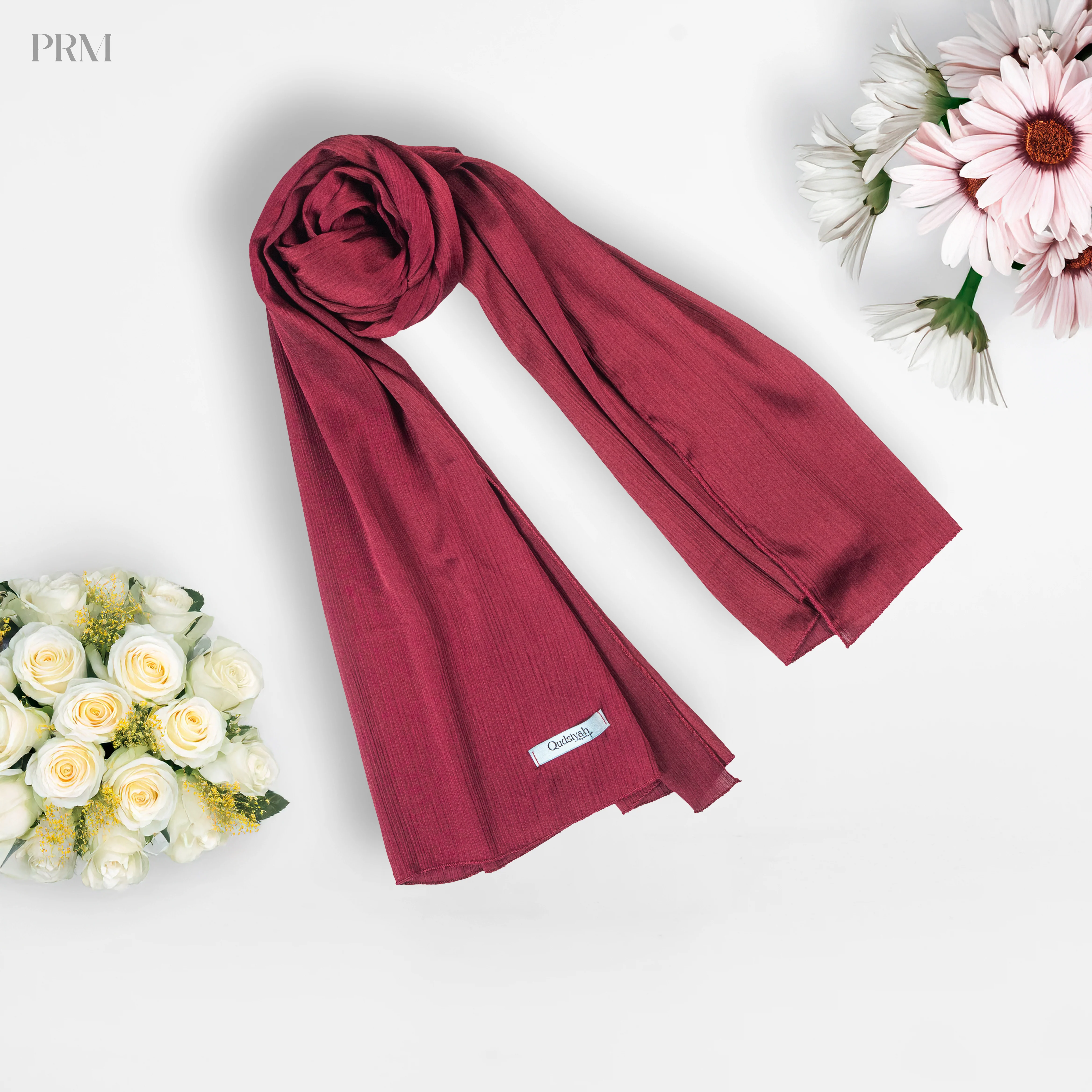 Pashmina Hijab Royal Maroon (PRM) - Image 7