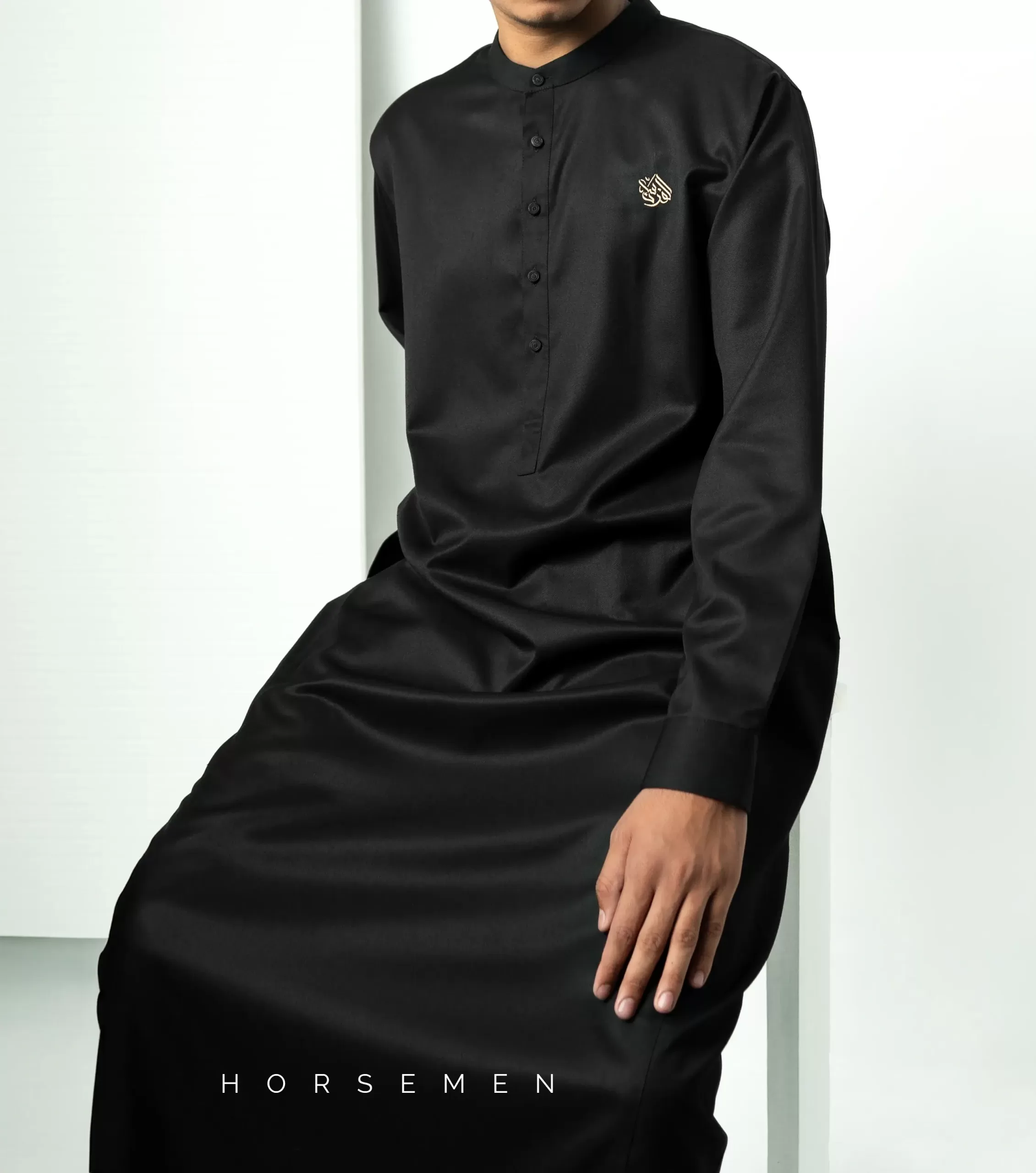 Horsemen Thobe-Jade Black - Image 4