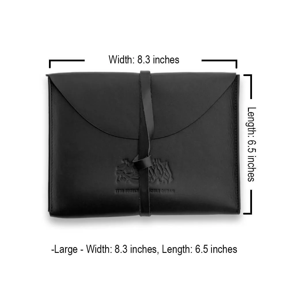 Leather Quran Cover - Black - Image 4