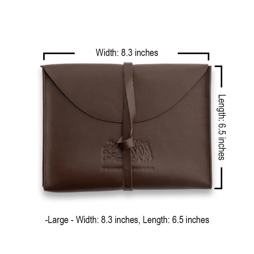 Leather Quran Cover - Dark Chocolate - Image 4