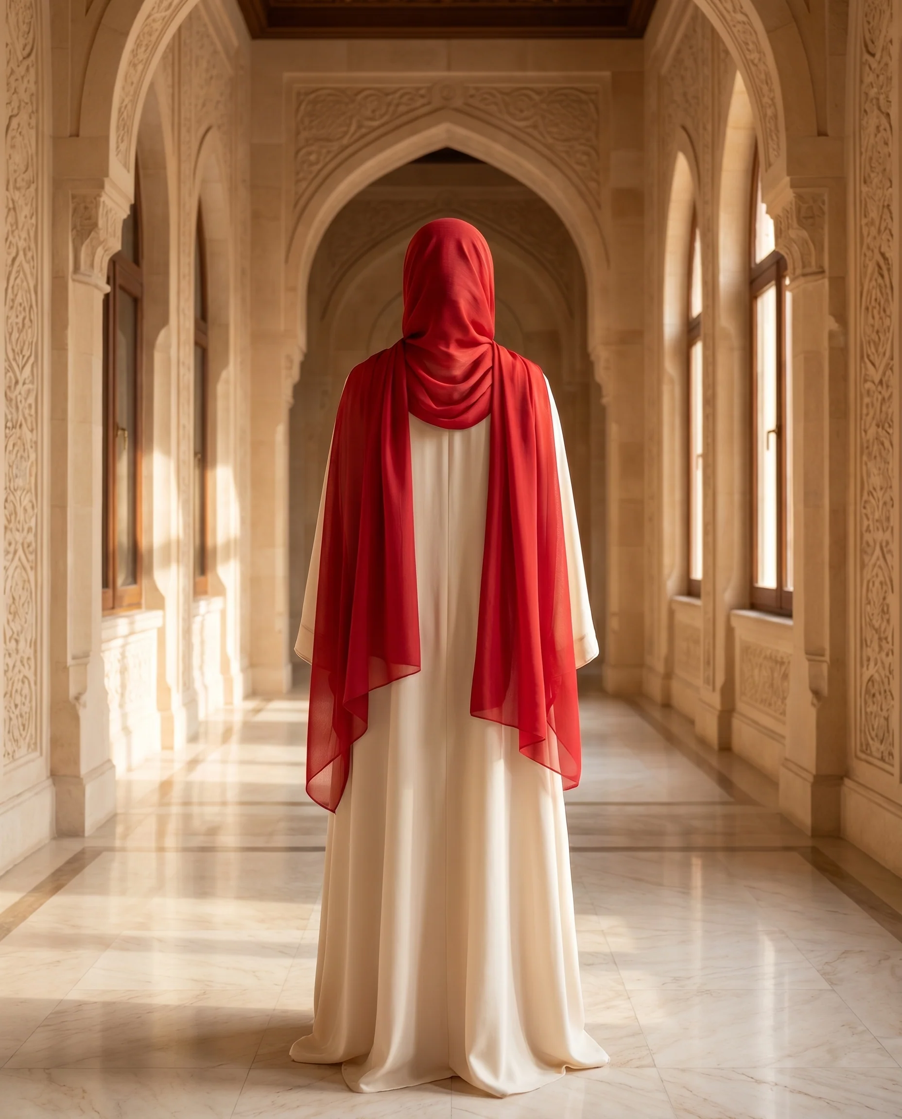 Pashmina Hijab Blood Red (PBR) - Image 3