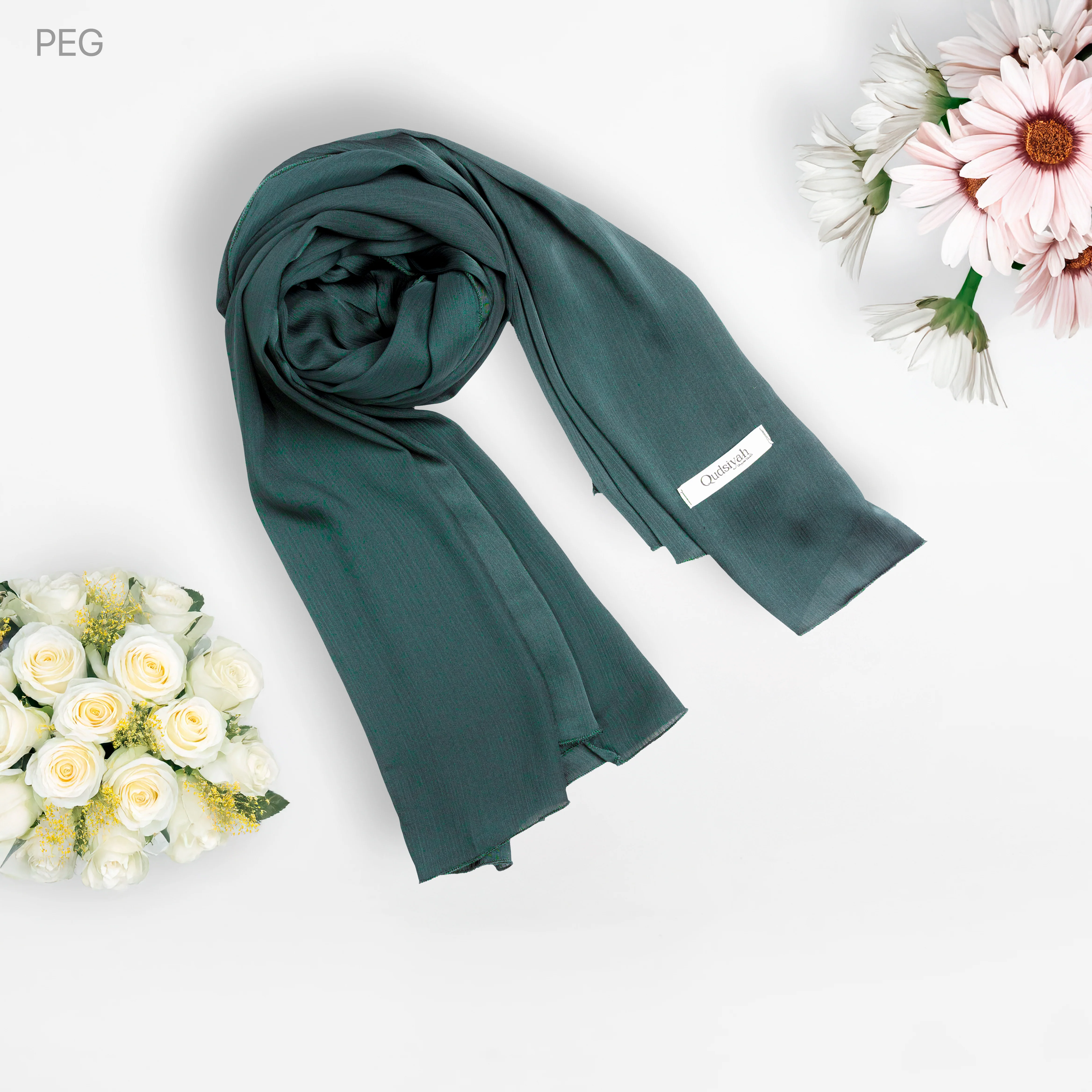 Pashmina Hijab Emerald Green (PEG) - Image 6