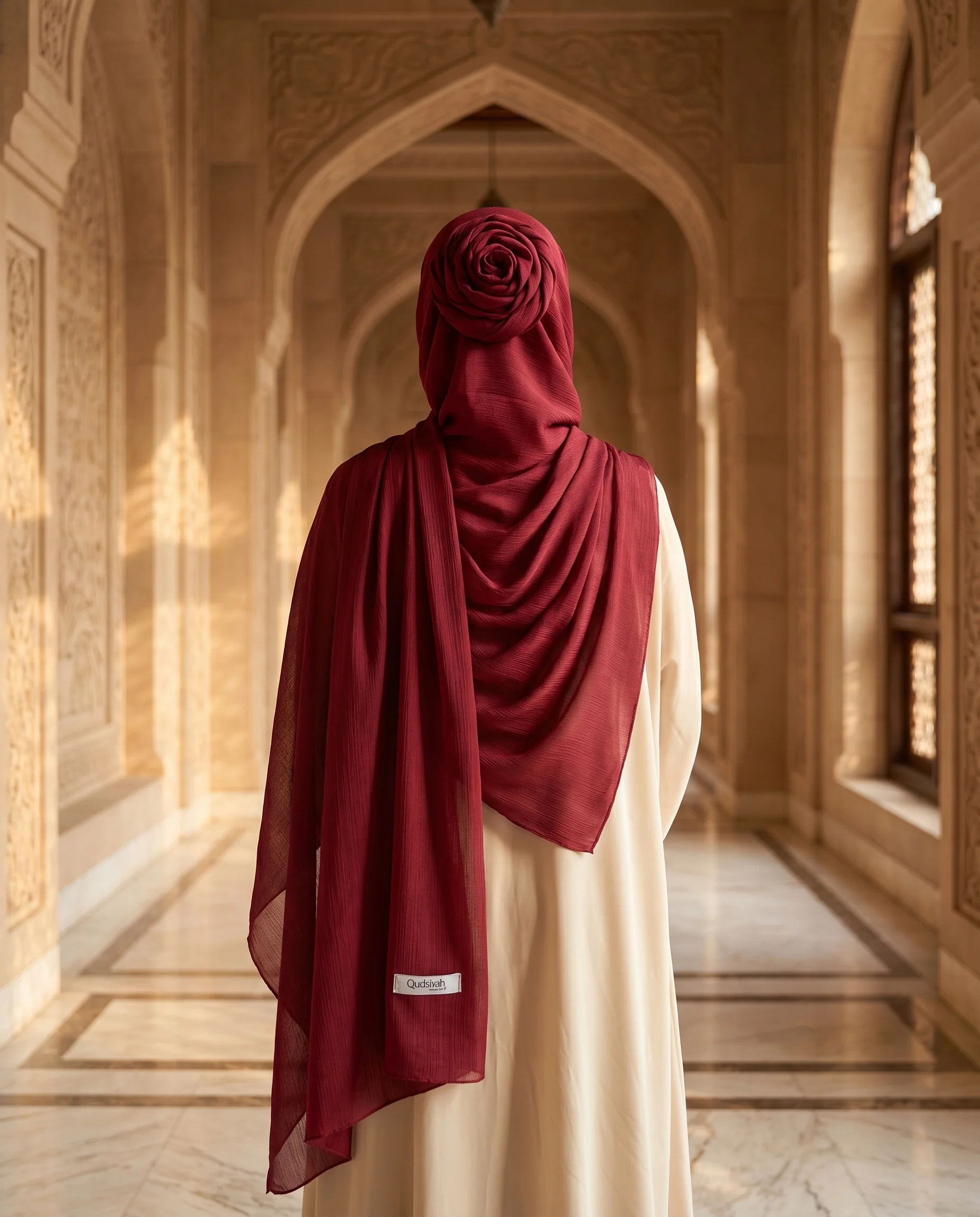 Pashmina Hijab Royal Maroon (PRM) - Image 3