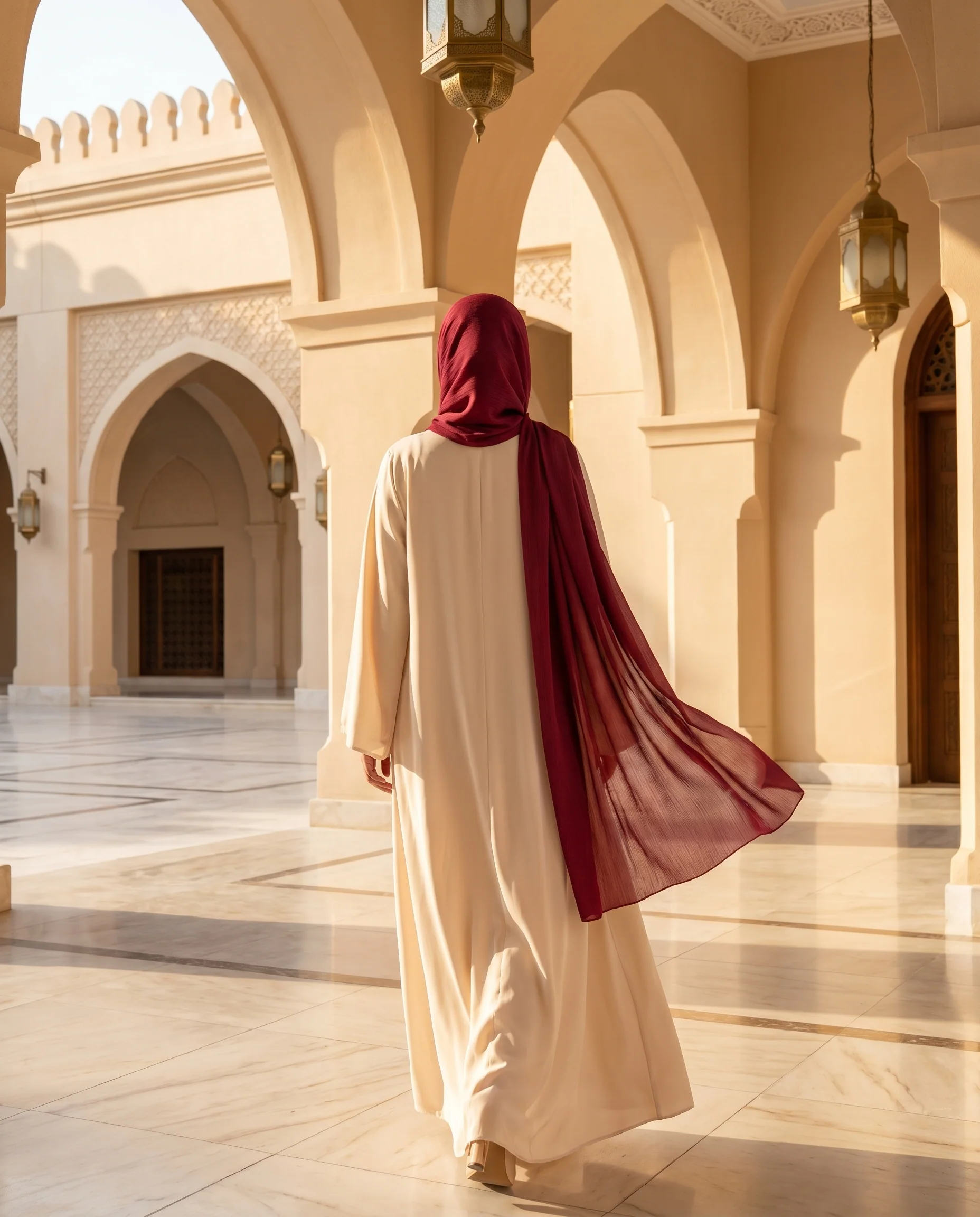 Pashmina Hijab Royal Maroon (PRM) - Image 5