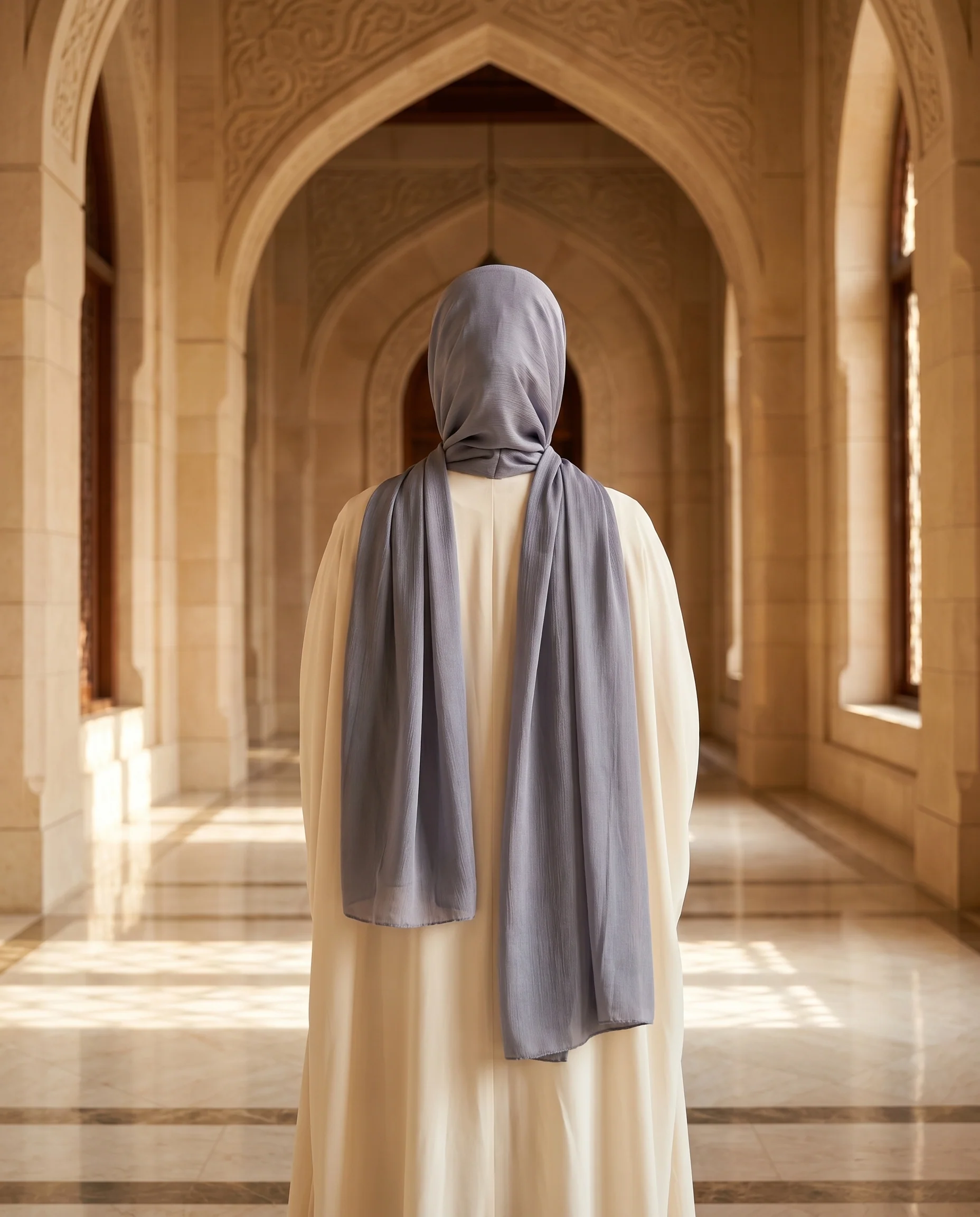 Pashmina Hijab Slate Gray (PSG) - Image 3