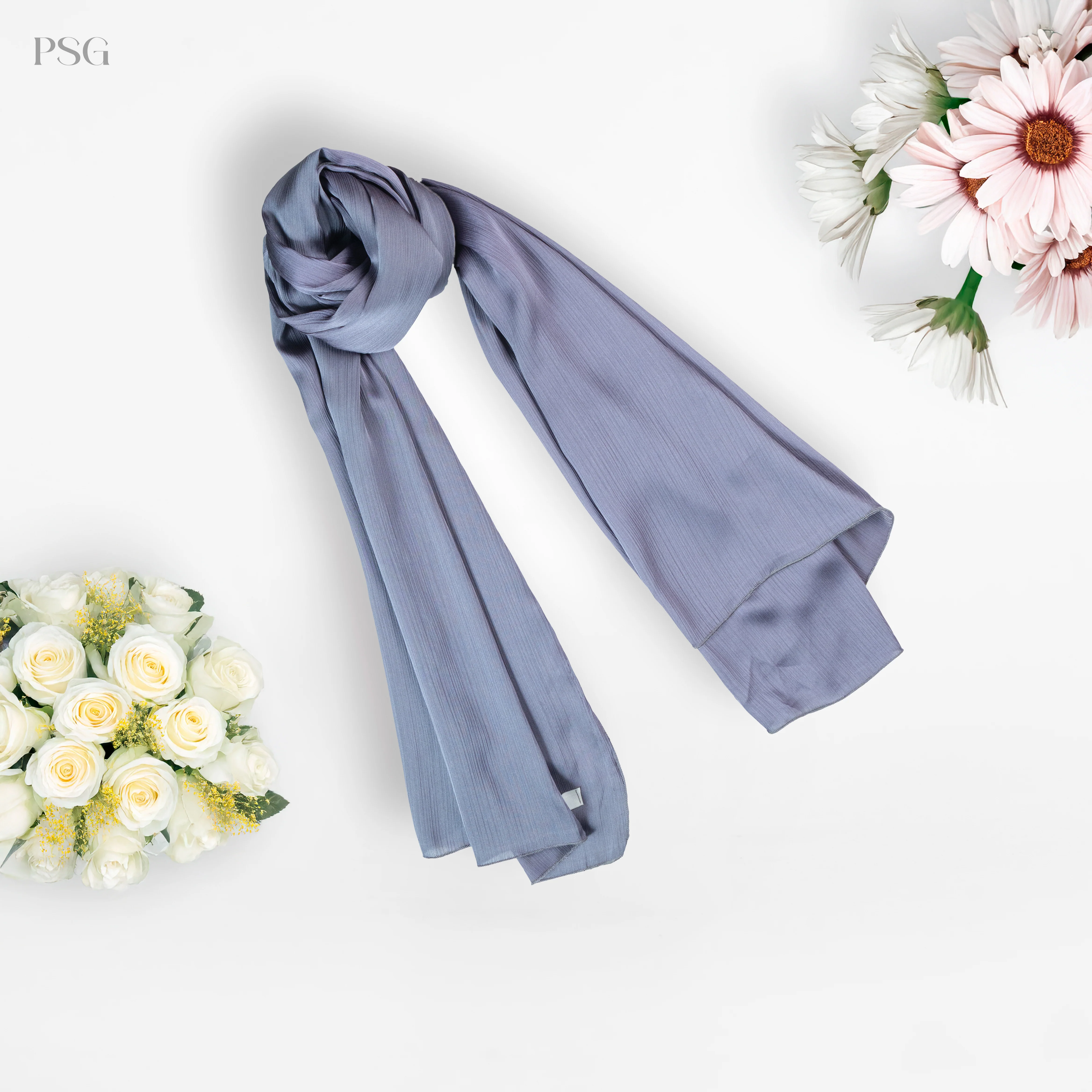 Pashmina Hijab Slate Gray (PSG) - Image 6