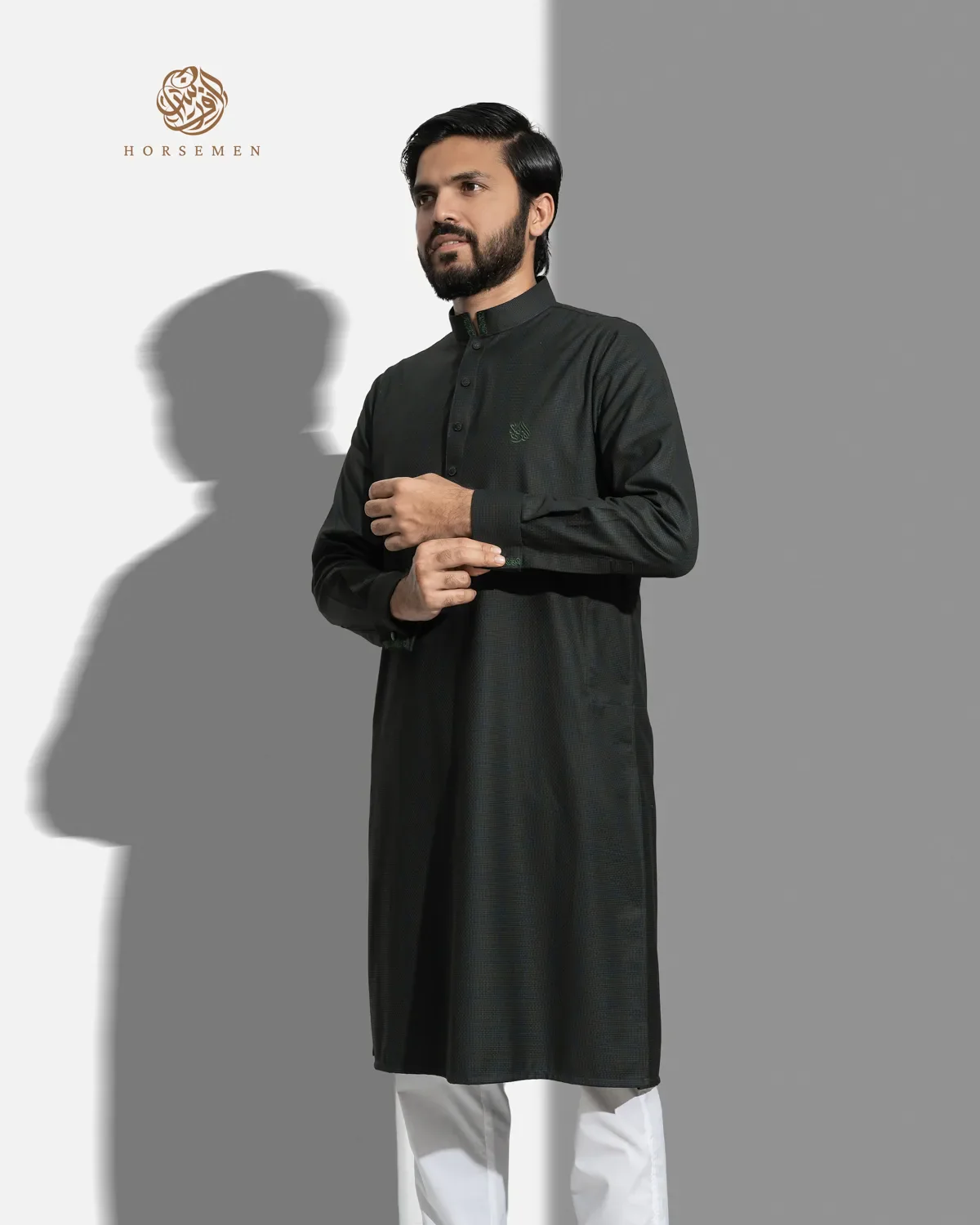 Platinum Panjabi | Moss Green - Image 3