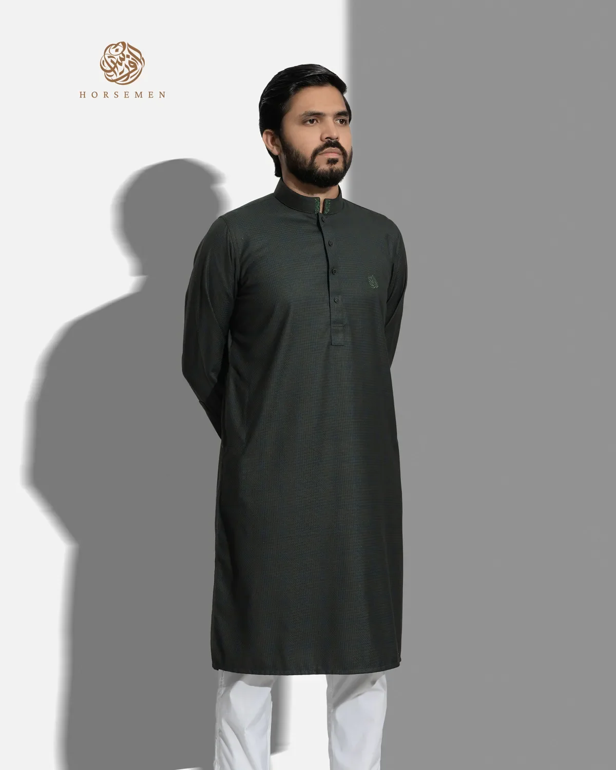 Platinum Panjabi | Moss Green - Image 7