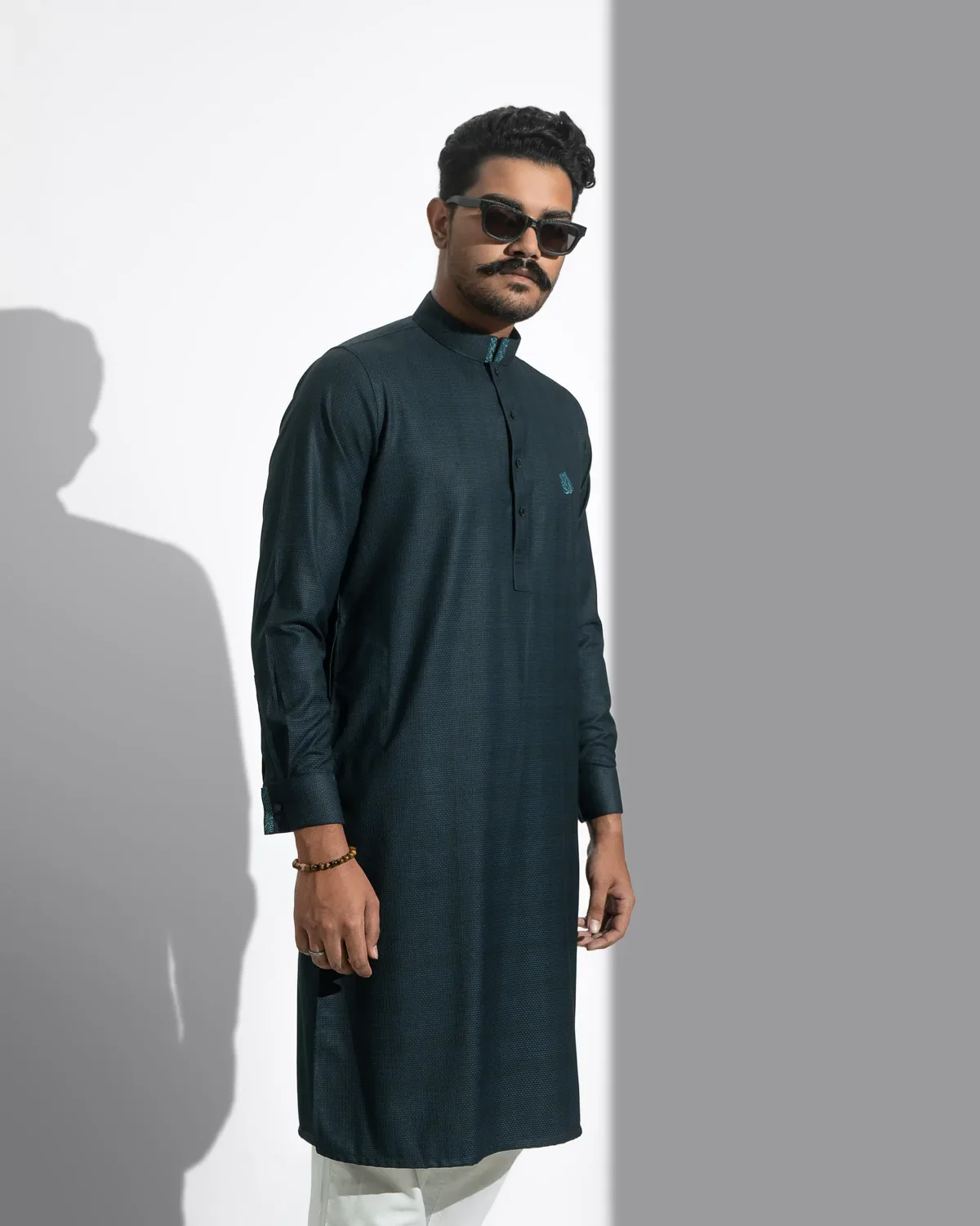 Platinum Panjabi | Teal Blue - Image 5