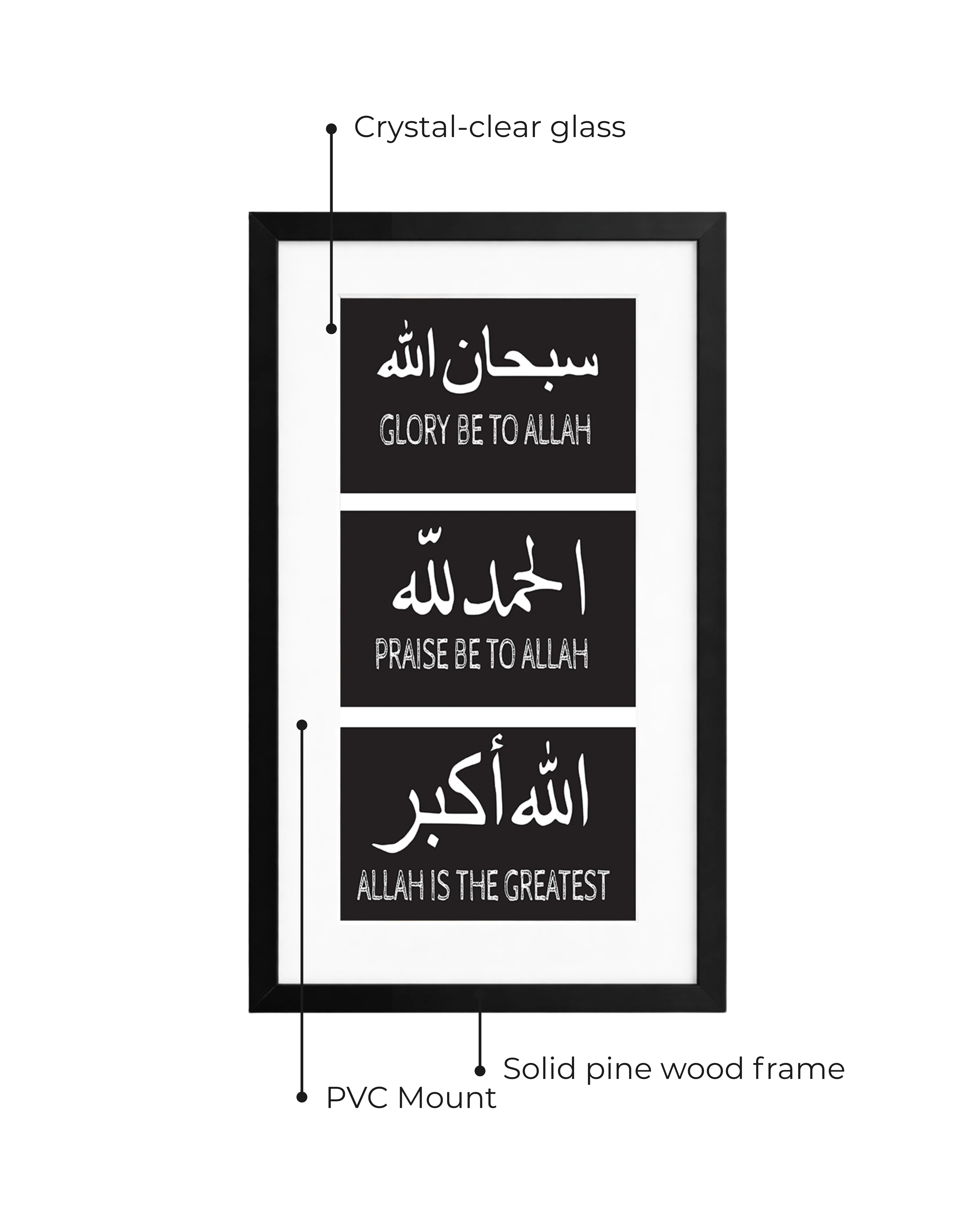 Zikr Minimal Glass Frame (English Meaning) - Image 10